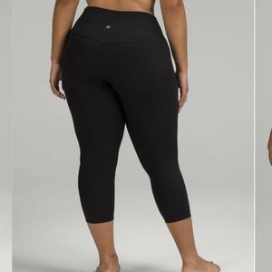 Lululemon Align Ribbed High-Rise Crop 23" Black NWT
